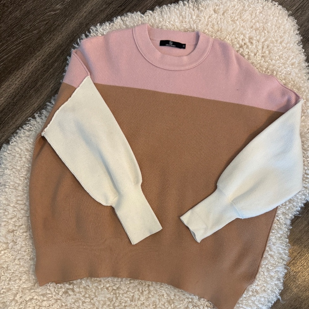 LILLUSORY Women's Oversized Batwing Sweater